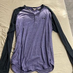 Purple Under Armour long sleeve T shirt
